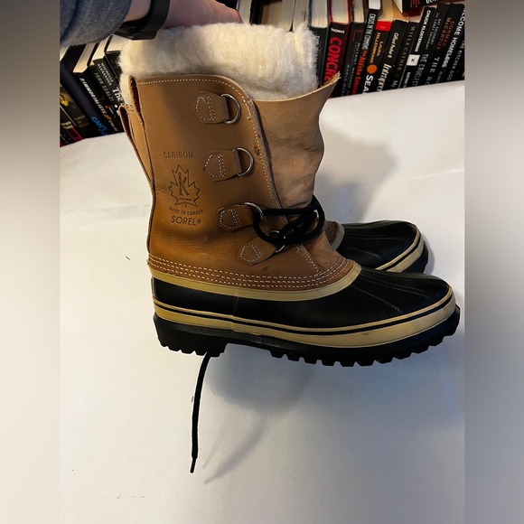 EUC Sorel CARIBOU™ MEN'S WATERPROOF BOOT Size 8 - Picture 6 of 10